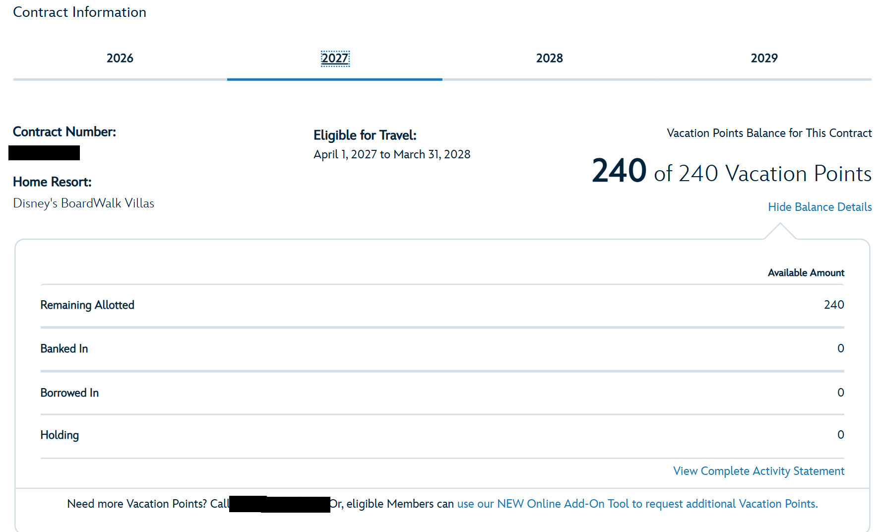 2027 Point Statement