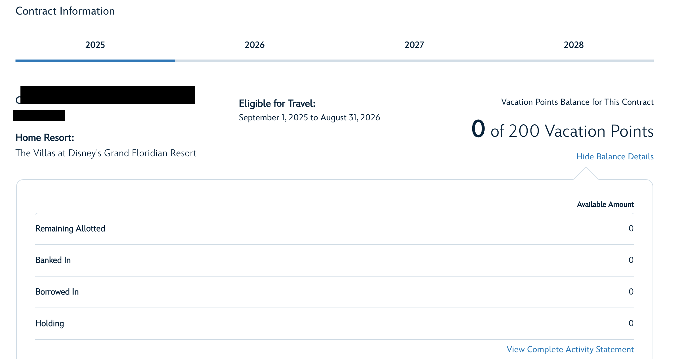 2025 Point Statement