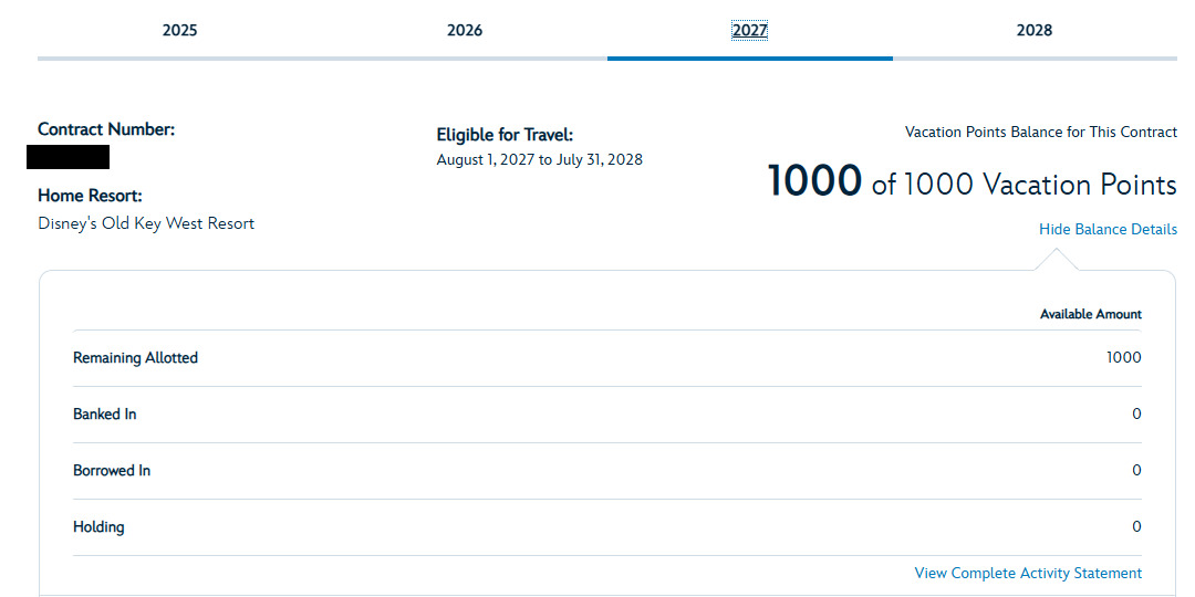 2027 Point Statement