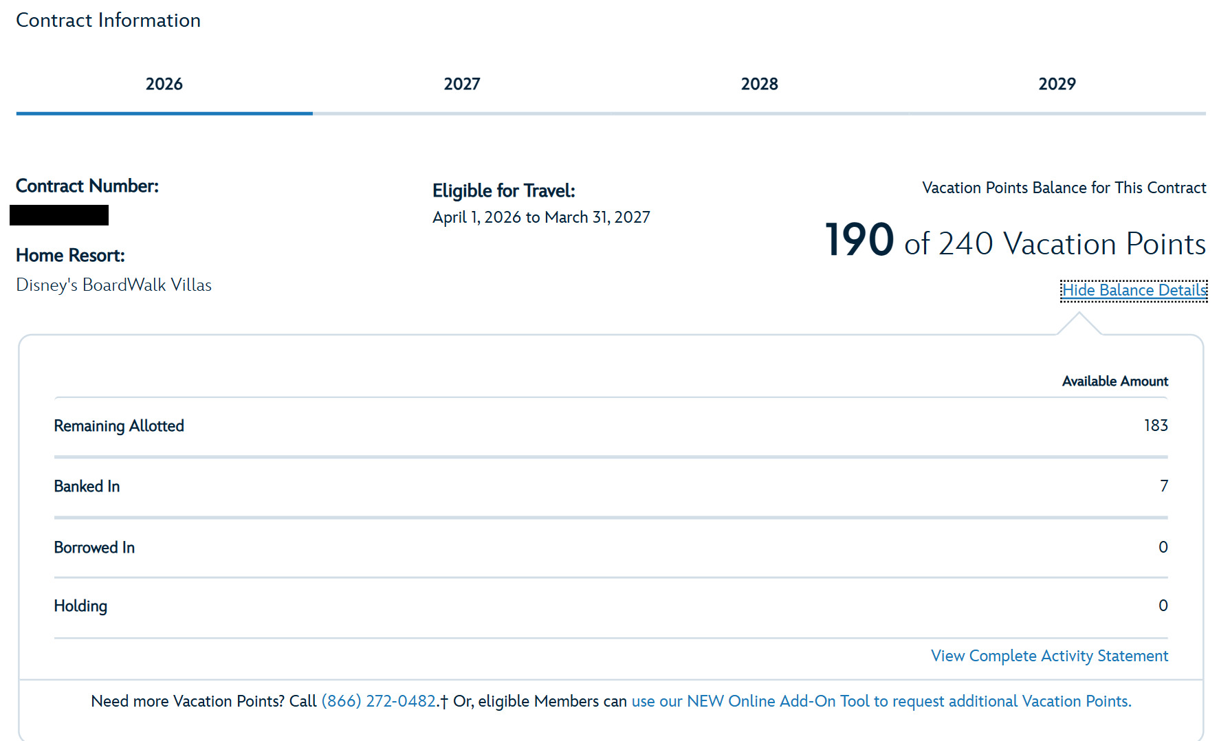 2026 Point Statement