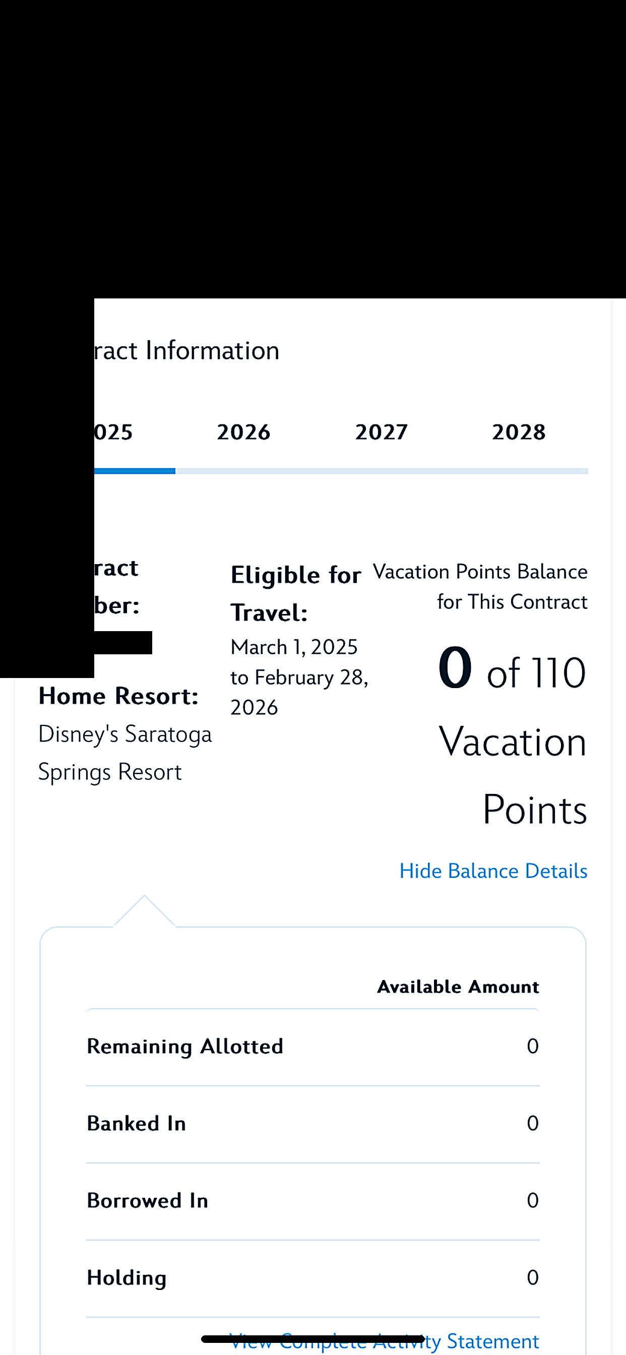 2025 Point Statement