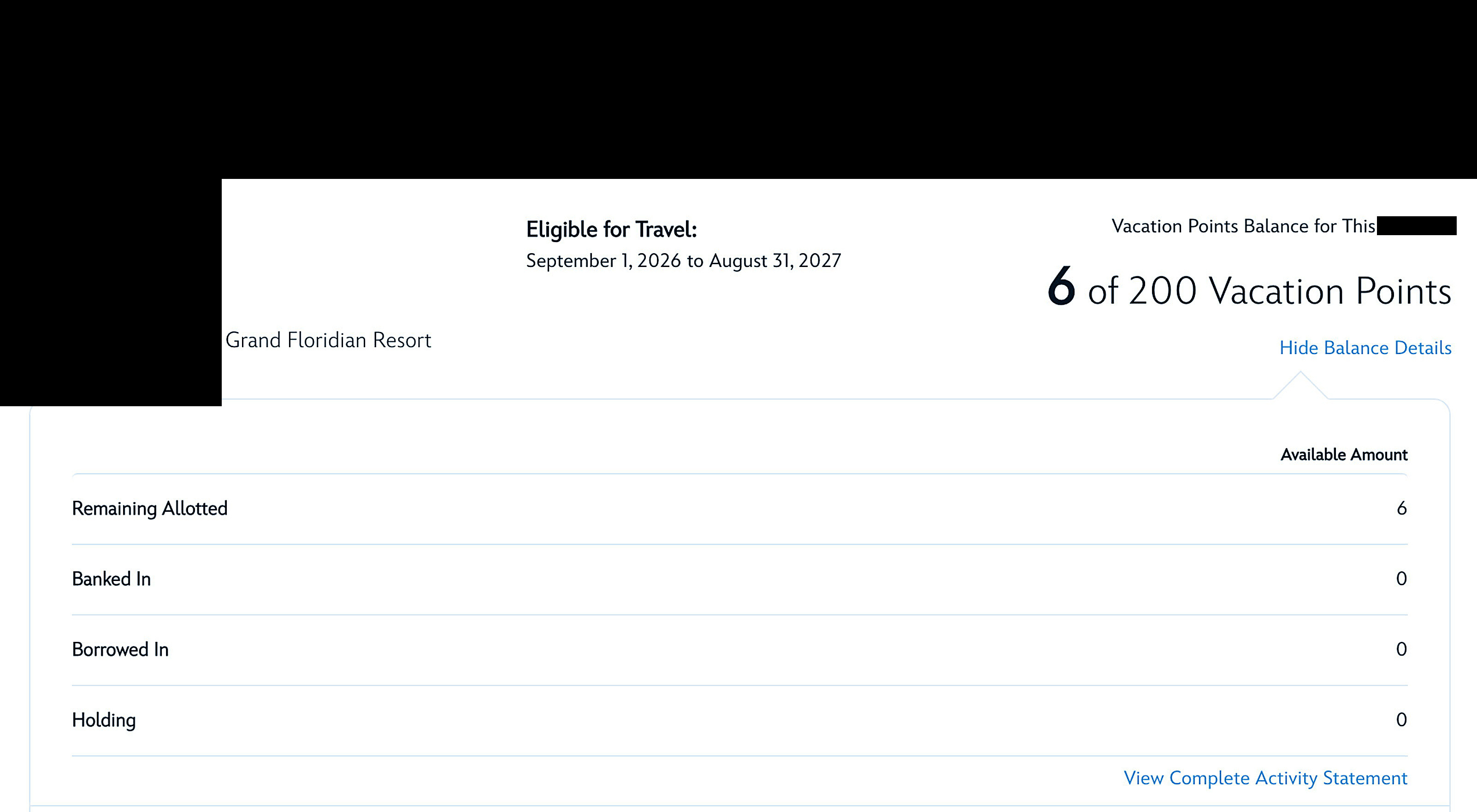 2026 Point Statement