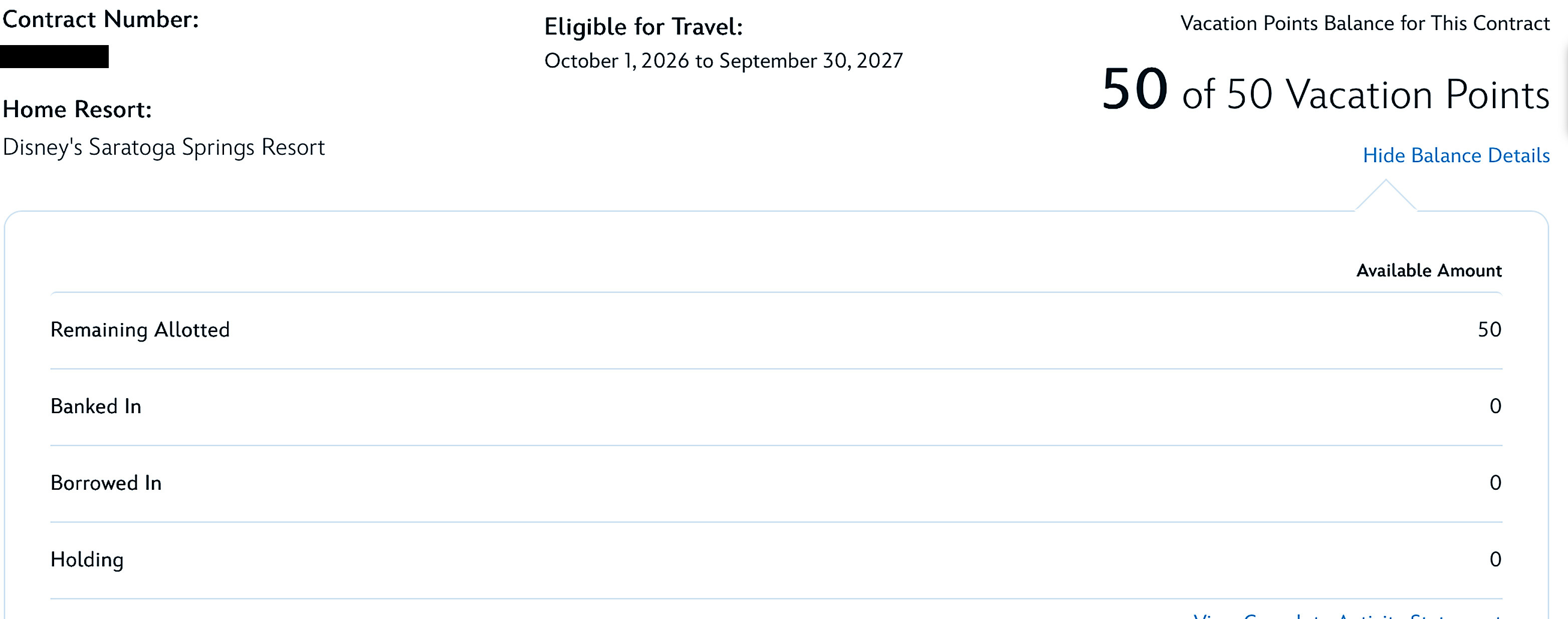 2026 Point Statement