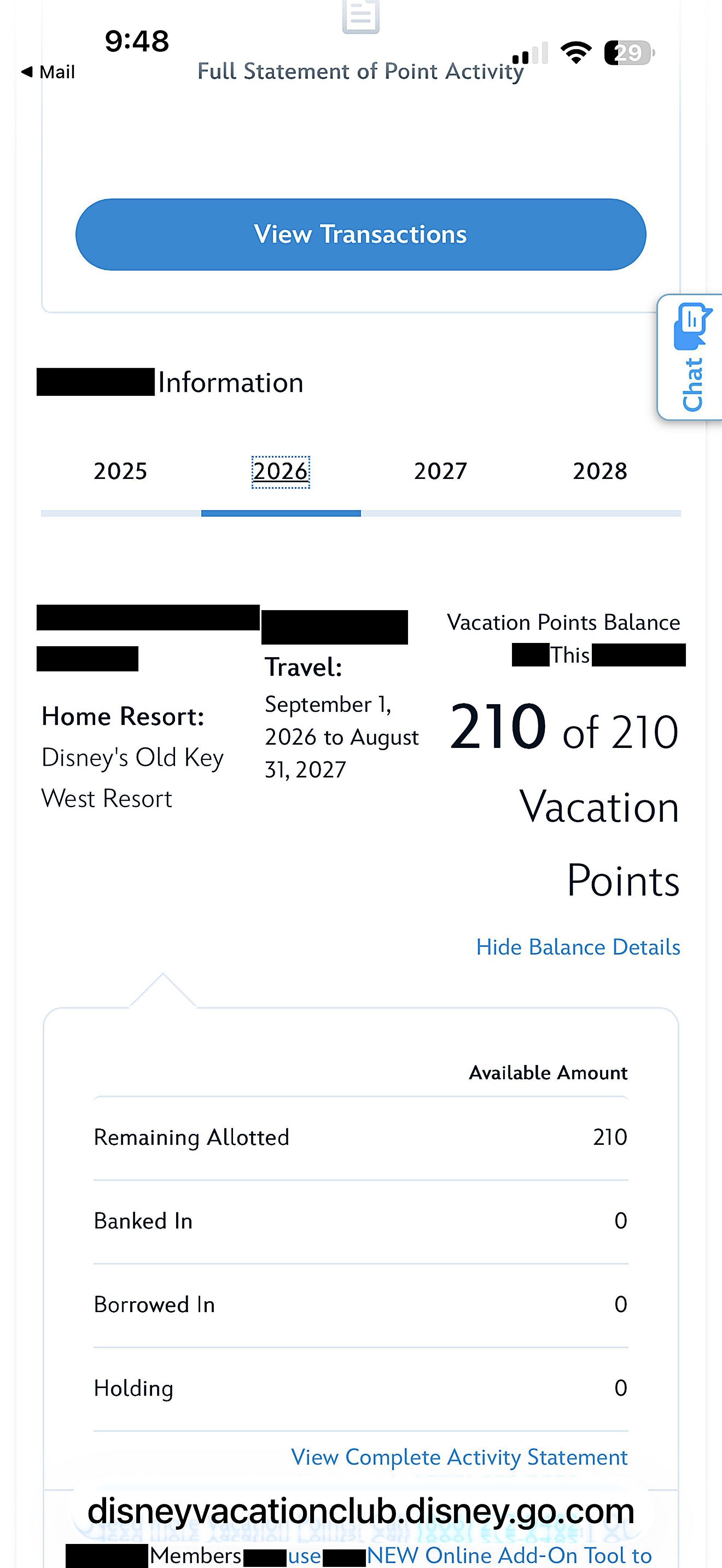 2026 Point Statement