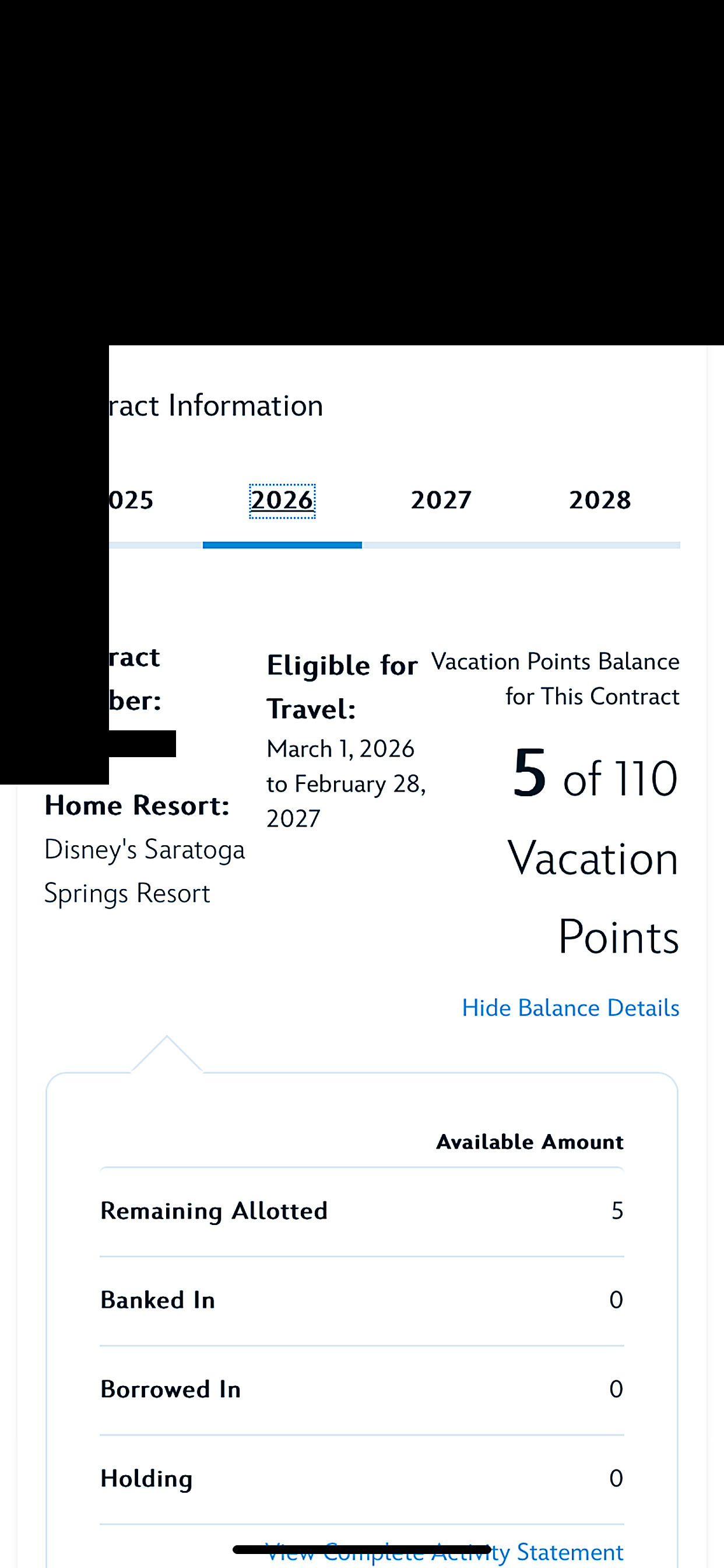 2026 Point Statement