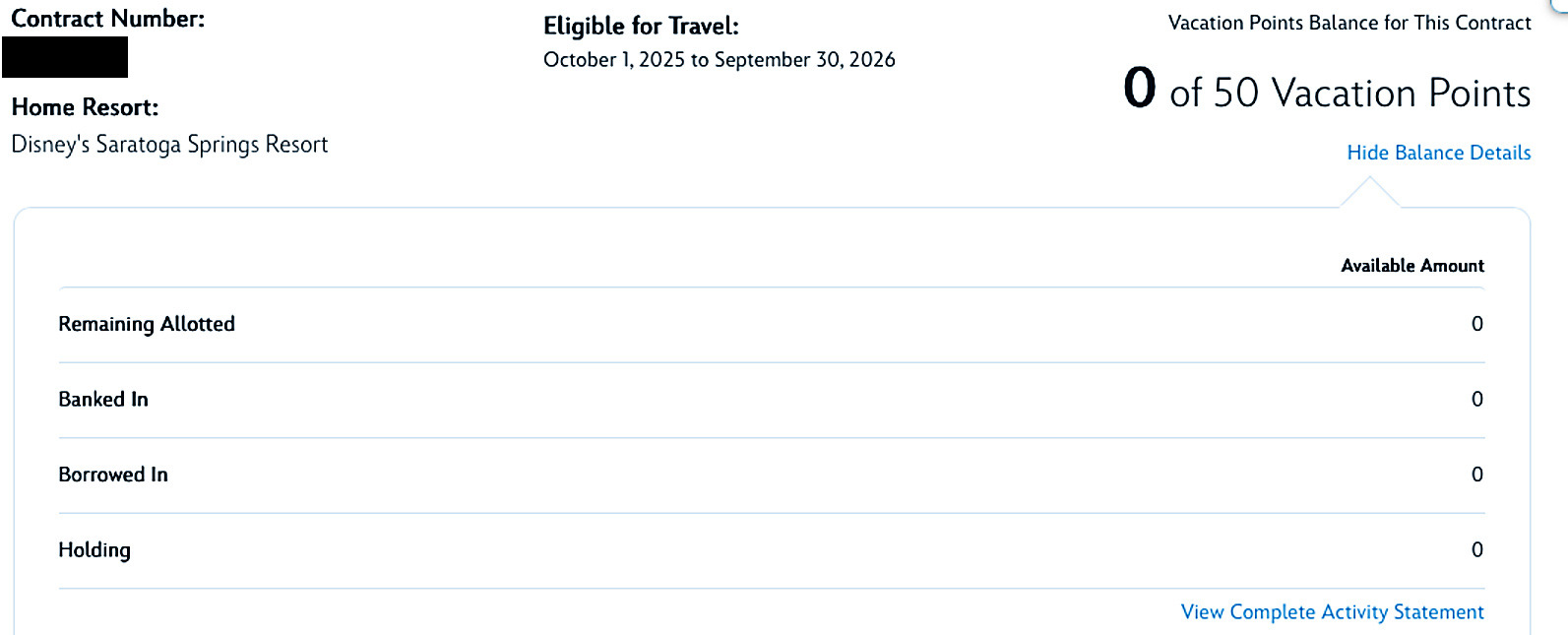 2025 Point Statement