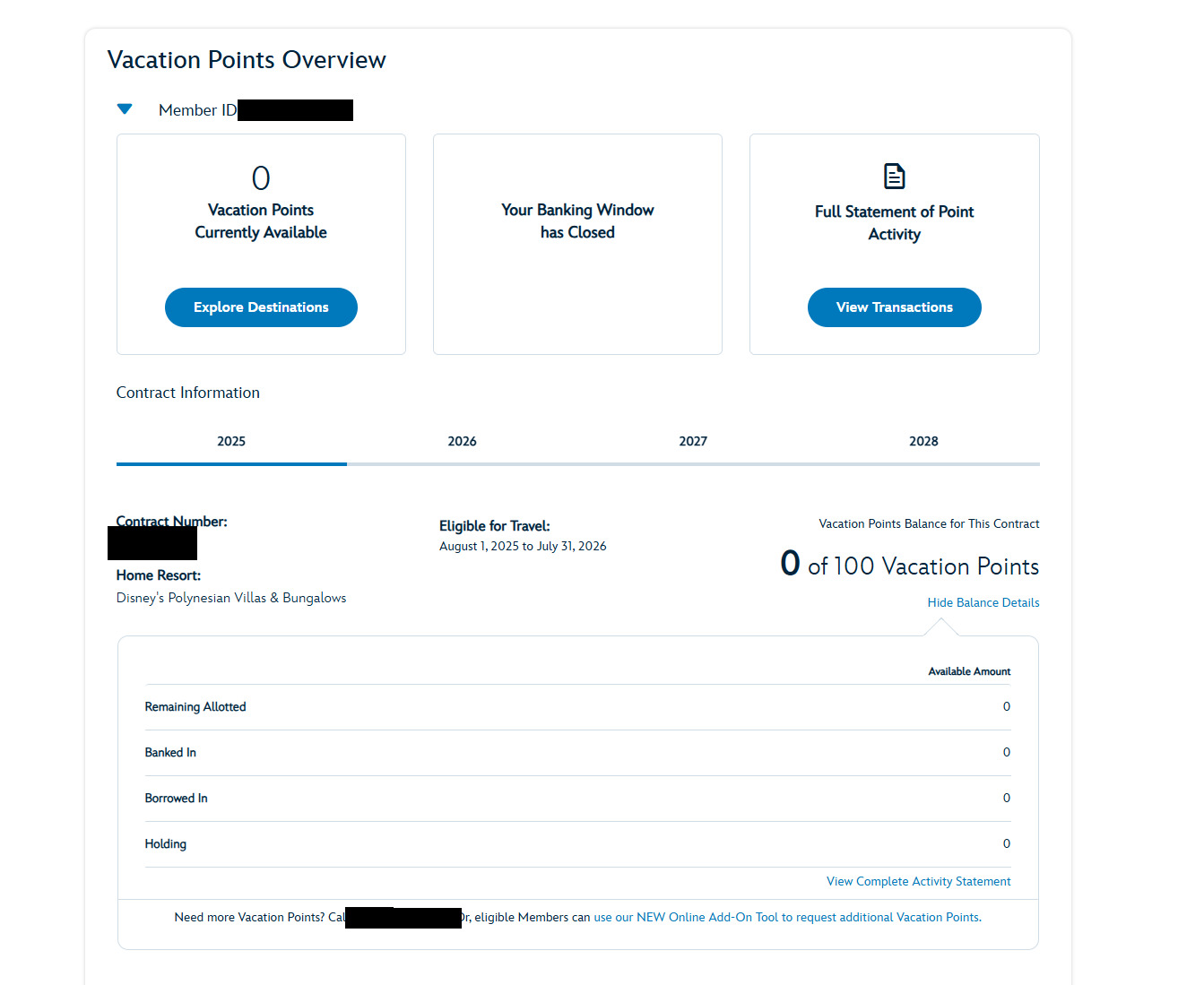 2025 Point Statement