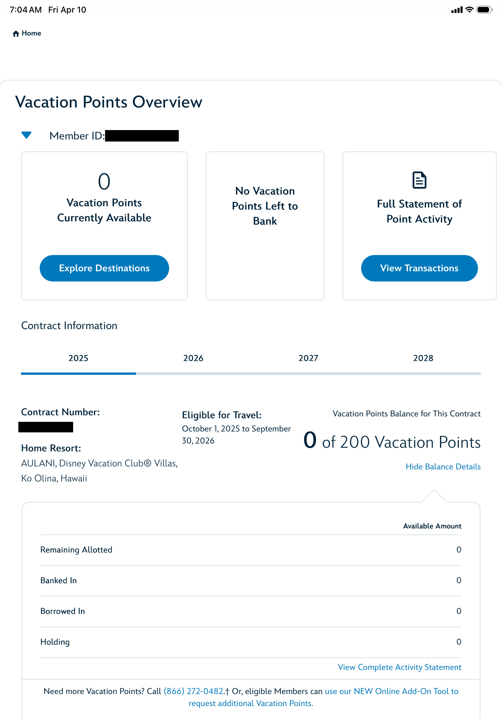 2025 Point Statement