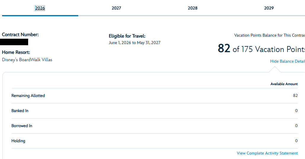 2026 Point Statement