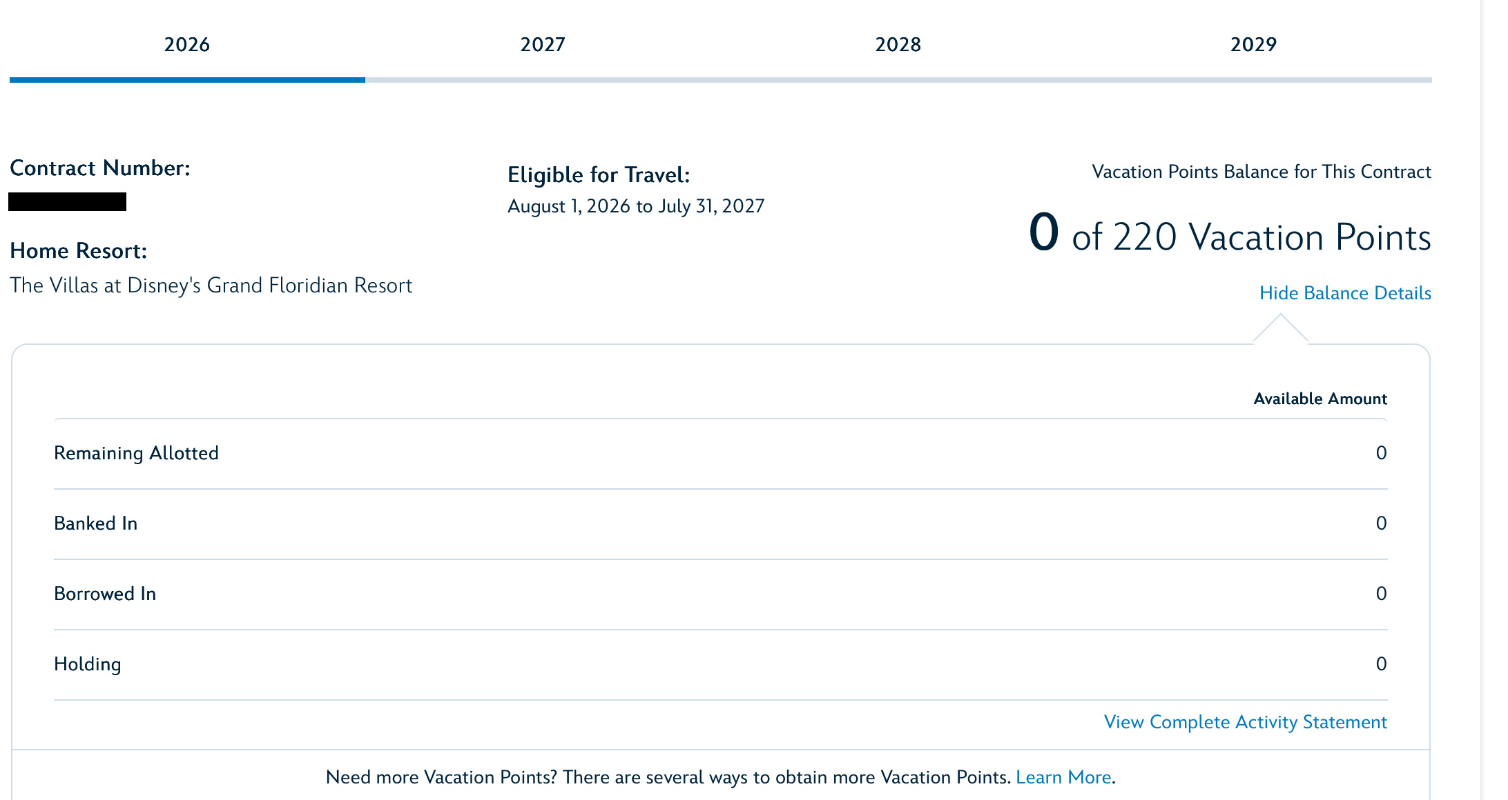 2026 Point Statement
