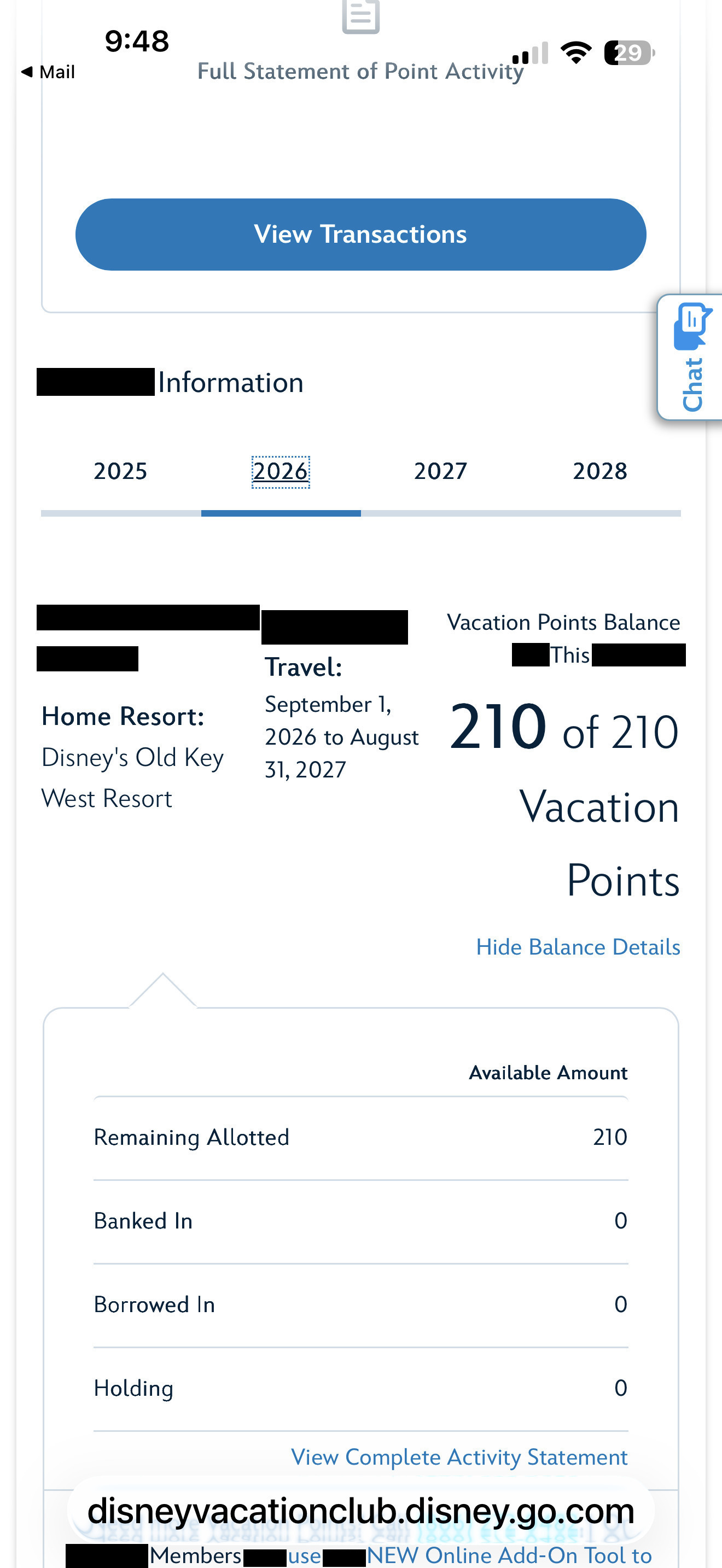 2026 Point Statement