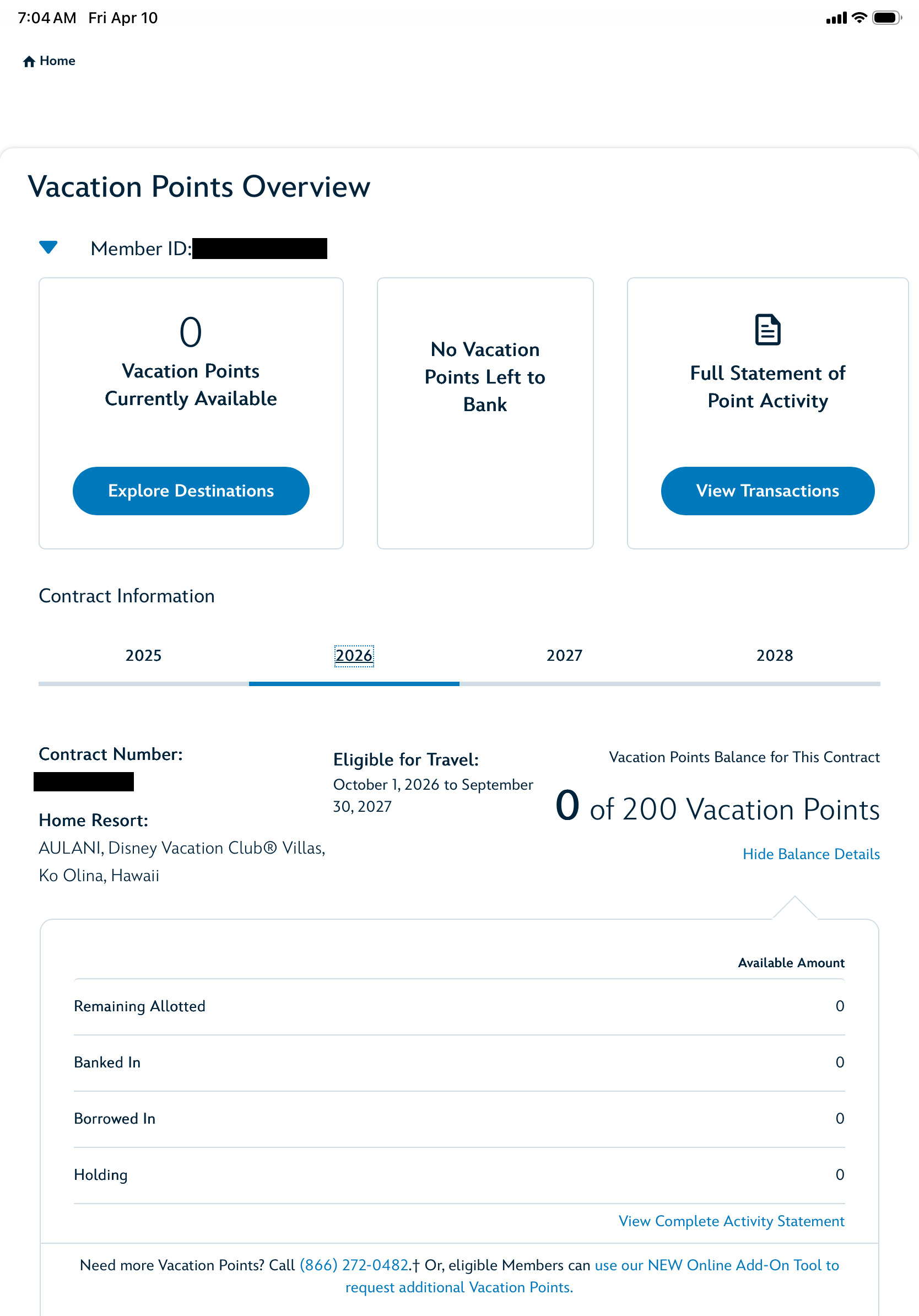 2026 Point Statement