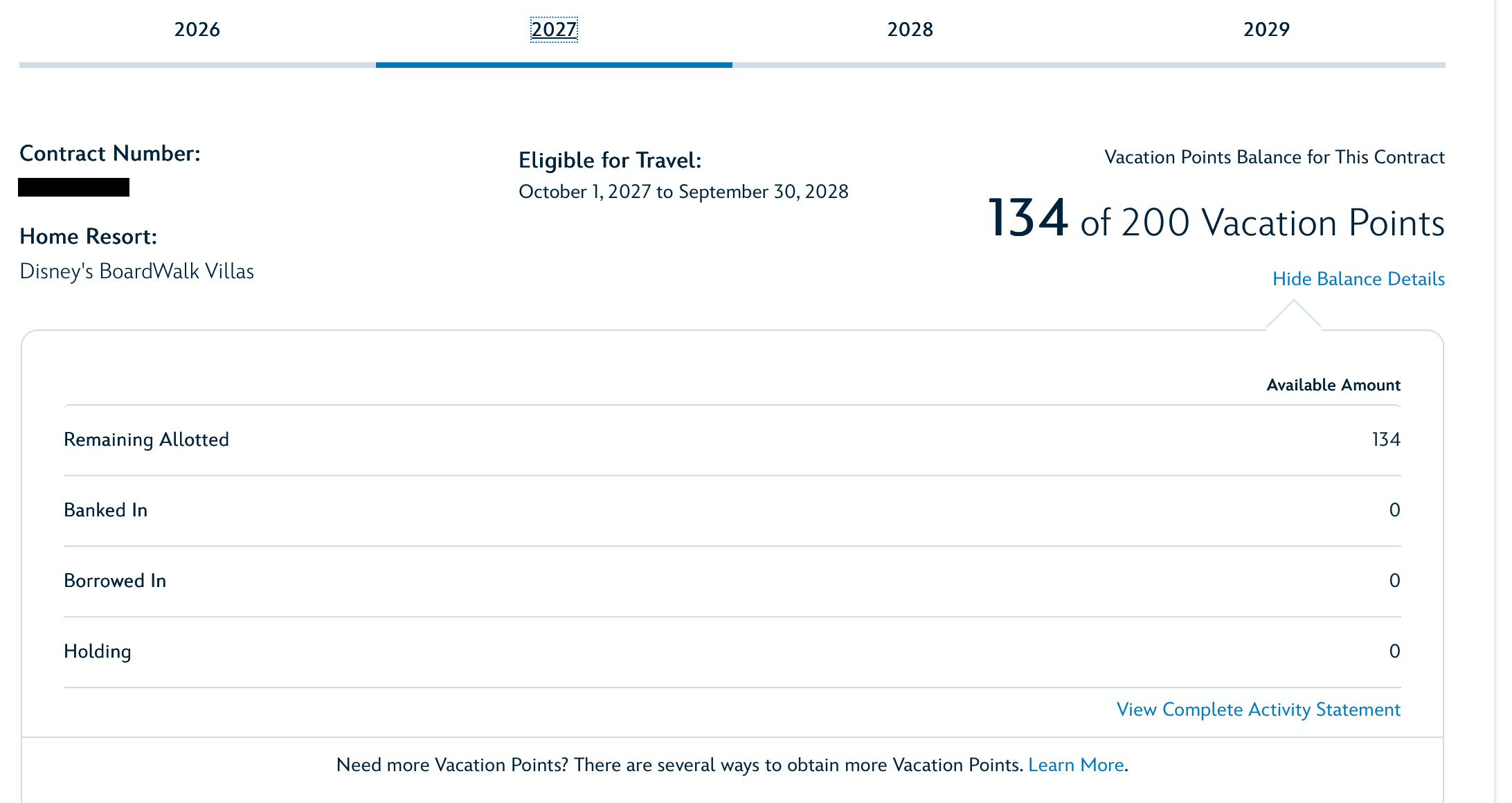 2027 Point Statement