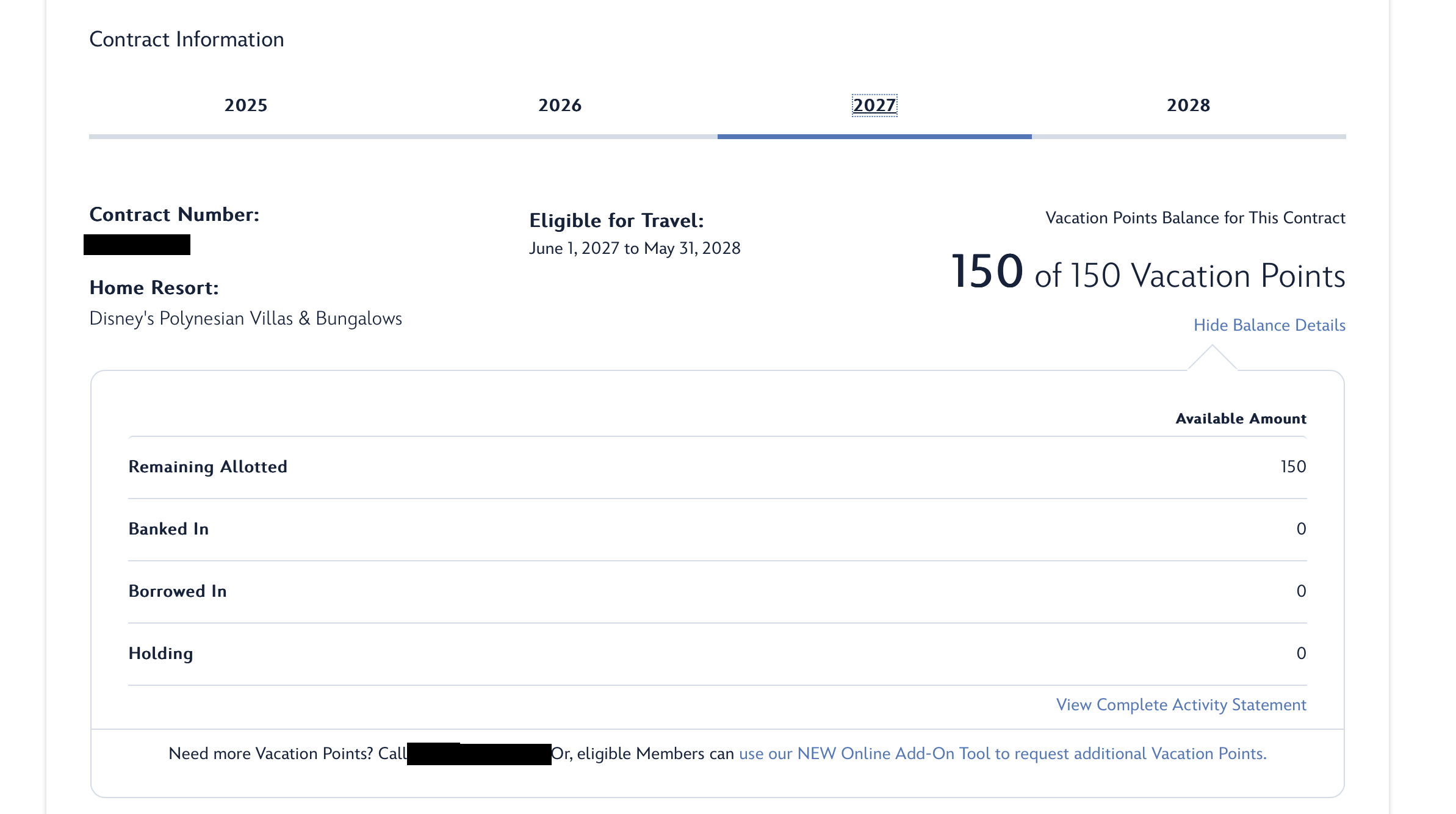 2027 Point Statement