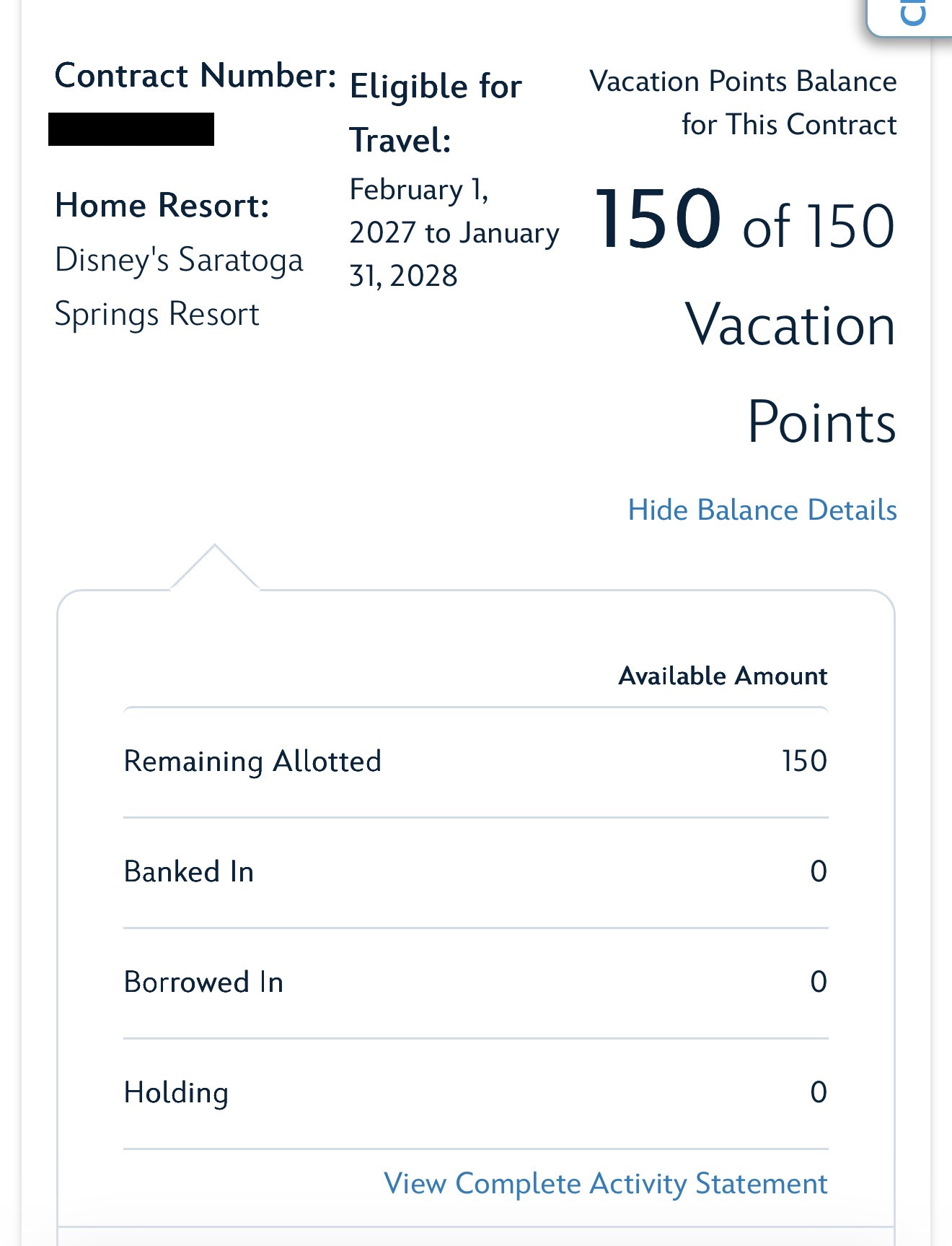 2027 Point Statement