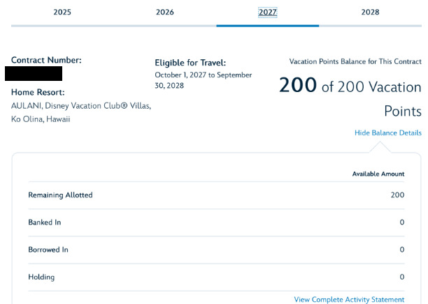 2027 Point Statement