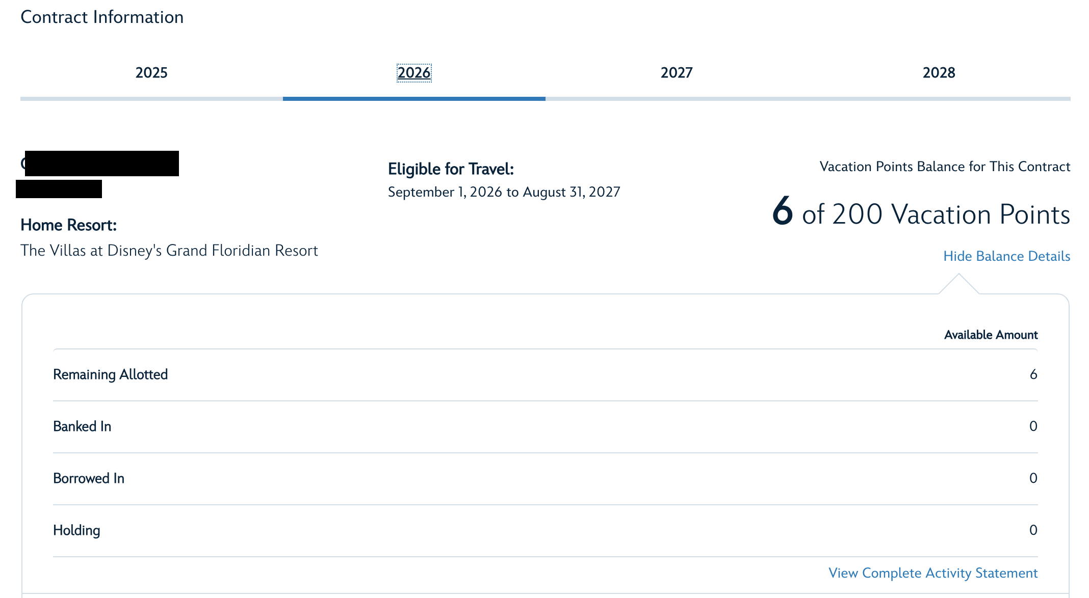 2026 Point Statement