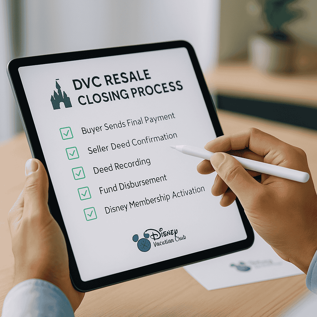 DVC resale closing process steps