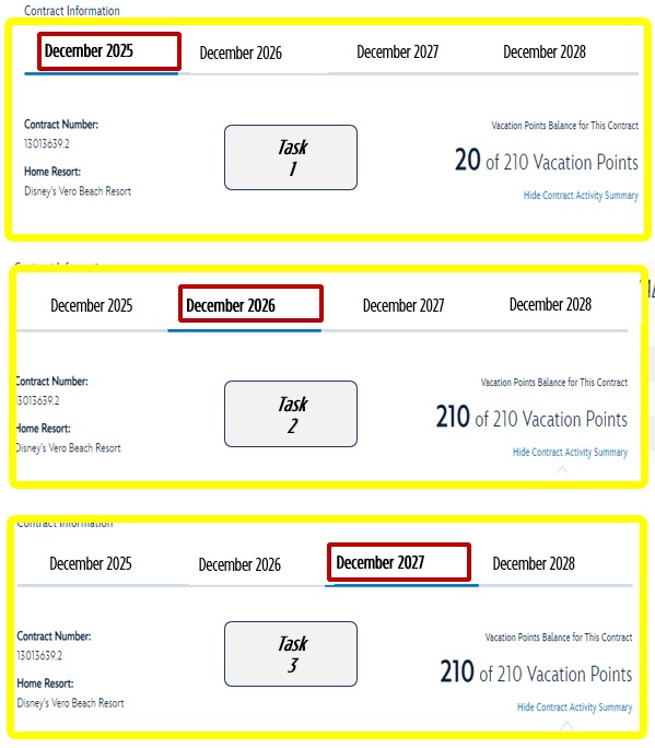 Confirming Available DVC Points
