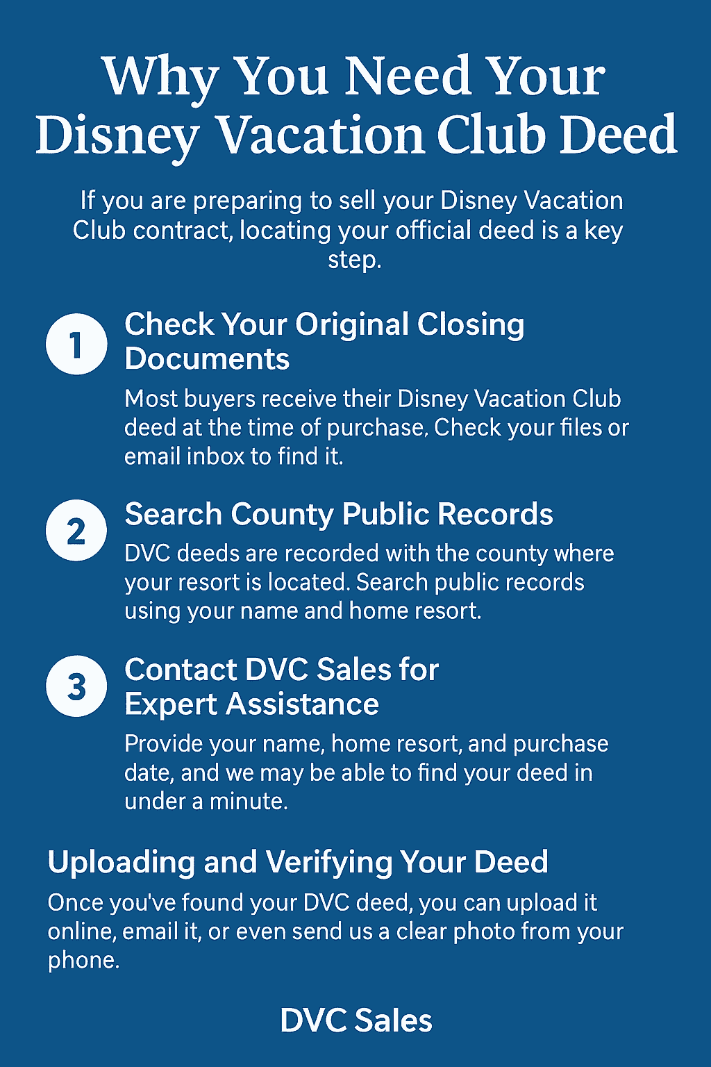 Where to Access Your Disney Vacation Club Deed.